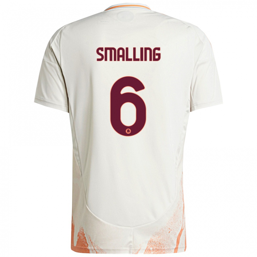 Criança Camisola Chris Smalling #6 Creme Branco Laranja Alternativa 2024/25 Camisa Brasil