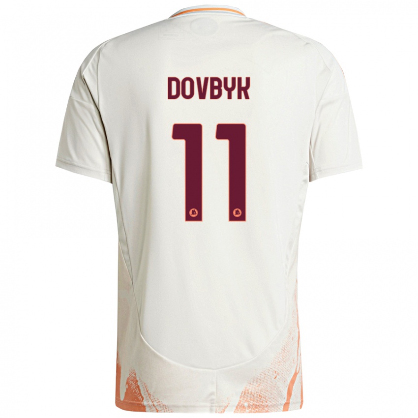 Criança Camisola Artem Dovbyk #11 Creme Branco Laranja Alternativa 2024/25 Camisa Brasil