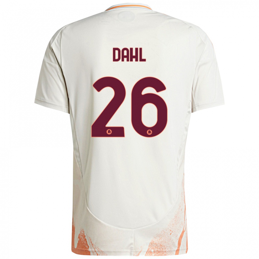 Criança Camisola Samuel Dahl #26 Creme Branco Laranja Alternativa 2024/25 Camisa Brasil