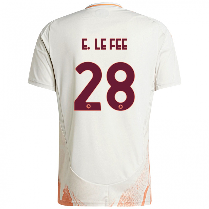 Criança Camisola Enzo Le Fée #28 Creme Branco Laranja Alternativa 2024/25 Camisa Brasil