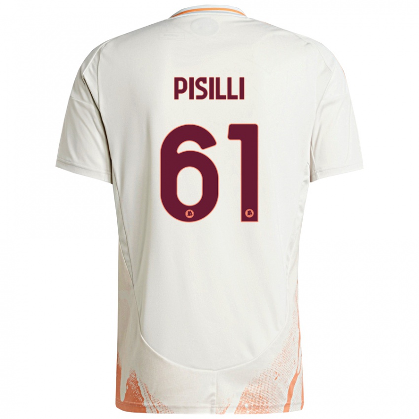 Criança Camisola Niccolo Pisilli #61 Creme Branco Laranja Alternativa 2024/25 Camisa Brasil