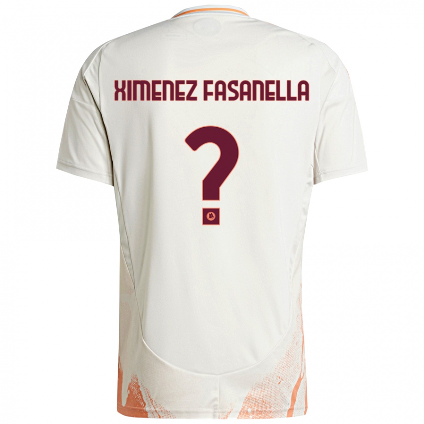 Criança Camisola Rafael Ximenez Fasanella #0 Creme Branco Laranja Alternativa 2024/25 Camisa Brasil