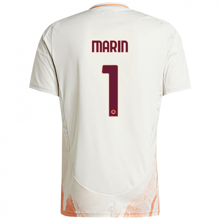 Criança Camisola Renato Marin #1 Creme Branco Laranja Alternativa 2024/25 Camisa Brasil