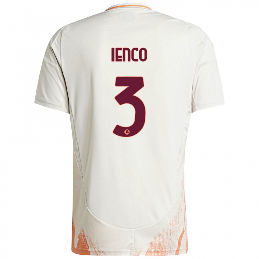 Criança Camisola Simone Ienco #3 Creme Branco Laranja Alternativa 2024/25 Camisa Brasil