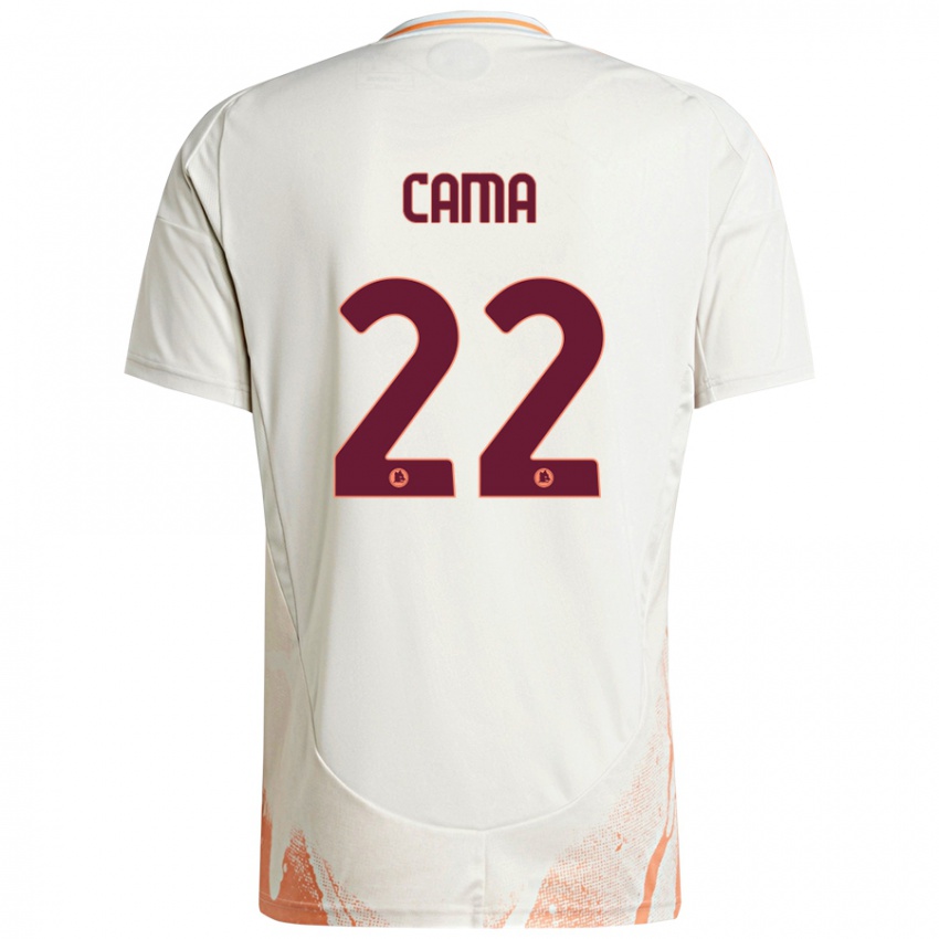 Criança Camisola Cristian Cama #22 Creme Branco Laranja Alternativa 2024/25 Camisa Brasil