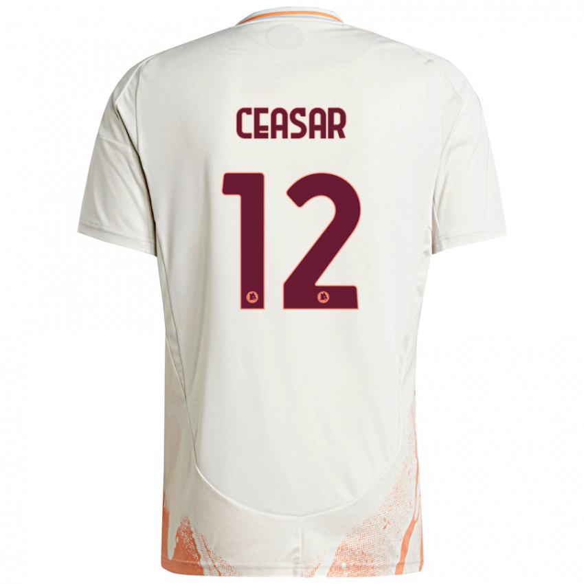 Criança Camisola Camelia Ceasar #12 Creme Branco Laranja Alternativa 2024/25 Camisa Brasil