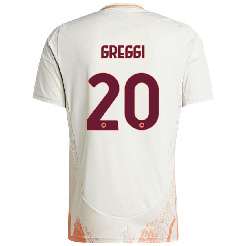 Criança Camisola Giada Greggi #20 Creme Branco Laranja Alternativa 2024/25 Camisa Brasil