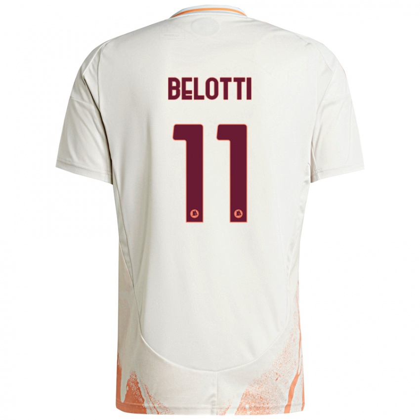 Criança Camisola Andrea Belotti #11 Creme Branco Laranja Alternativa 2024/25 Camisa Brasil