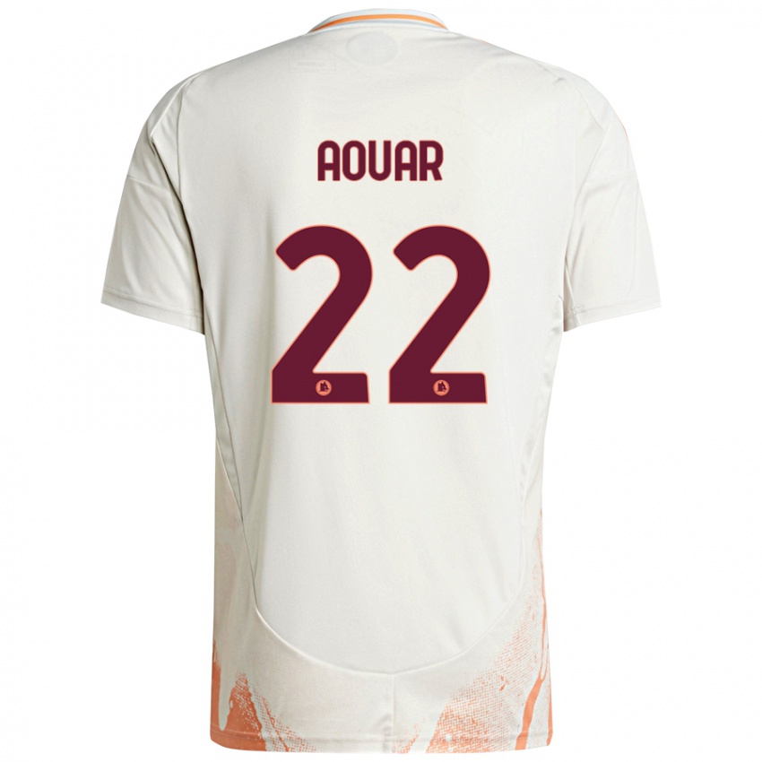 Criança Camisola Houssem Aouar #22 Creme Branco Laranja Alternativa 2024/25 Camisa Brasil