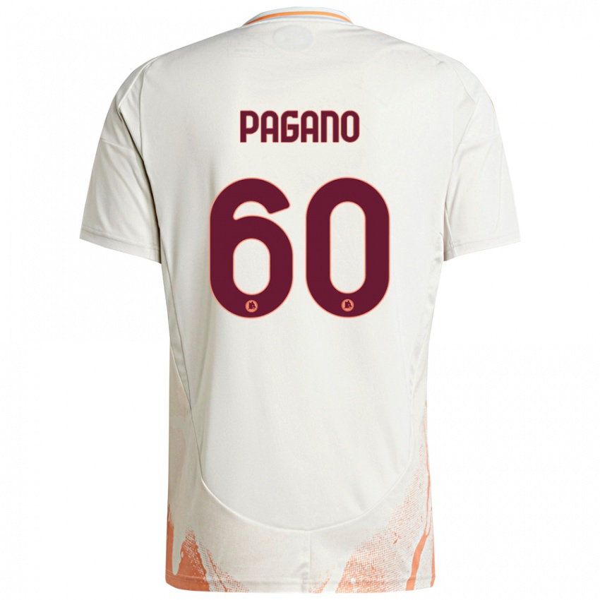 Criança Camisola Riccardo Pagano #60 Creme Branco Laranja Alternativa 2024/25 Camisa Brasil