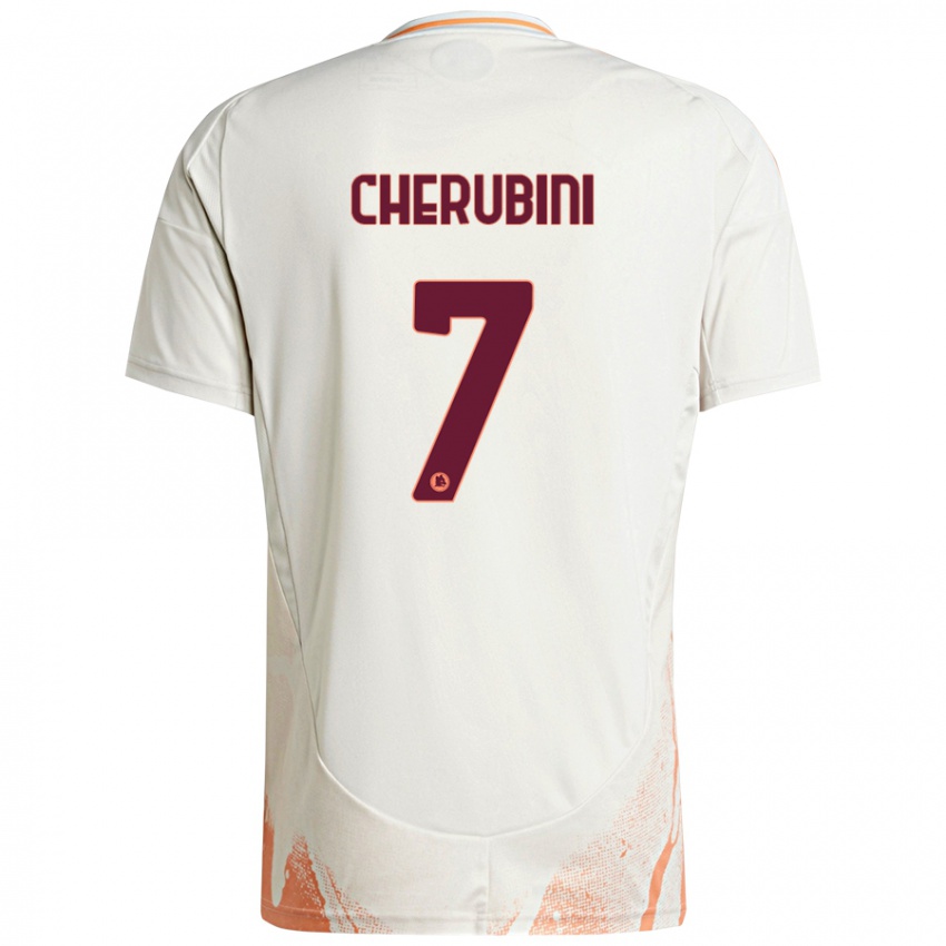 Criança Camisola Luigi Cherubini #7 Creme Branco Laranja Alternativa 2024/25 Camisa Brasil