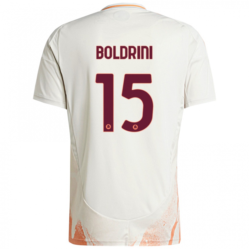 Criança Camisola Mattia Boldrini #15 Creme Branco Laranja Alternativa 2024/25 Camisa Brasil