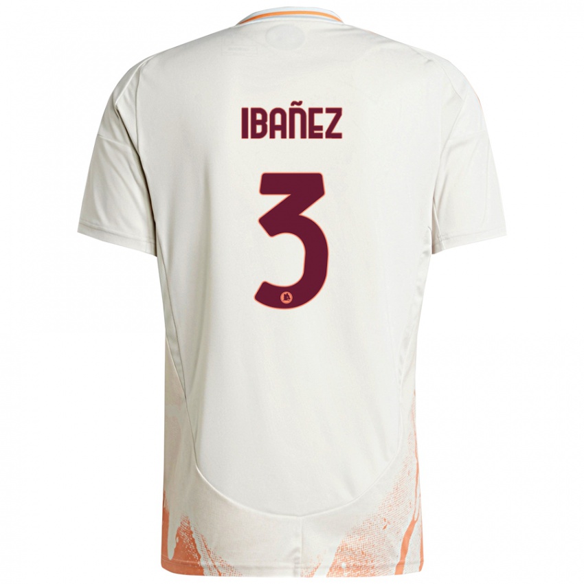 Criança Camisola Roger Ibanez #3 Creme Branco Laranja Alternativa 2024/25 Camisa Brasil