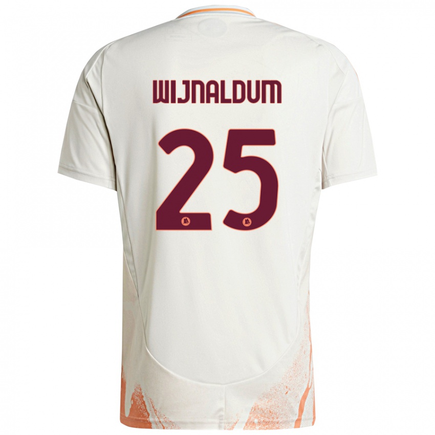 Criança Camisola Georginio Wijnaldum #25 Creme Branco Laranja Alternativa 2024/25 Camisa Brasil