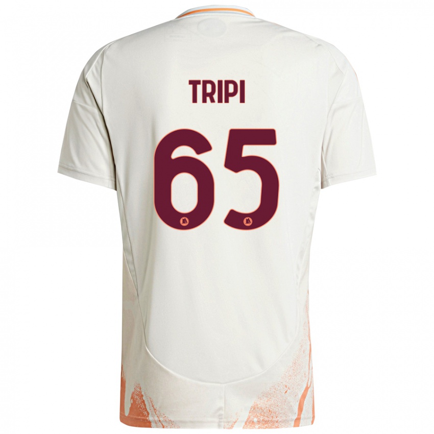 Criança Camisola Filippo Tripi #65 Creme Branco Laranja Alternativa 2024/25 Camisa Brasil