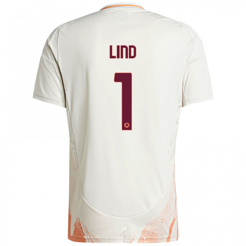 Criança Camisola Emma Lind #1 Creme Branco Laranja Alternativa 2024/25 Camisa Brasil