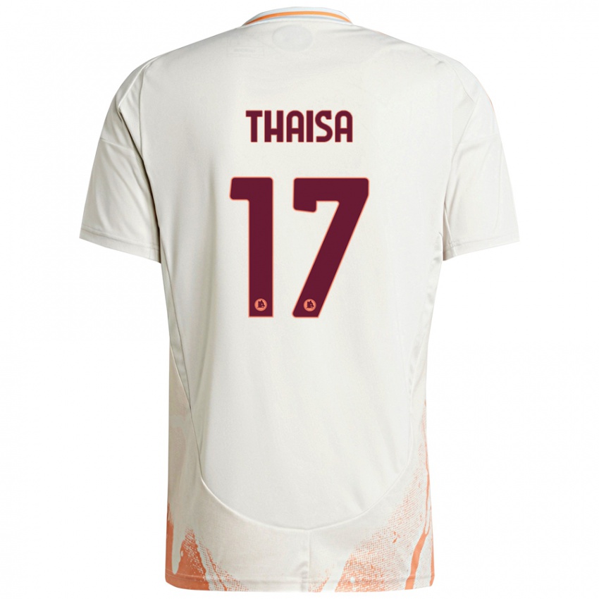 Criança Camisola Thaisa #17 Creme Branco Laranja Alternativa 2024/25 Camisa Brasil