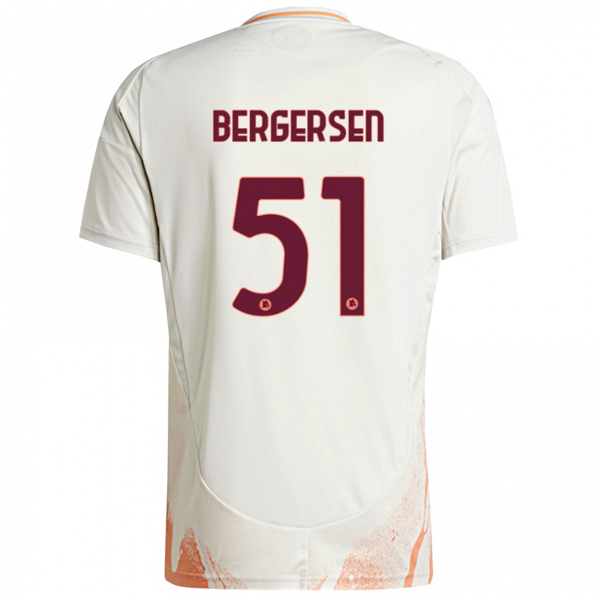 Criança Camisola Mina Bergersen #51 Creme Branco Laranja Alternativa 2024/25 Camisa Brasil