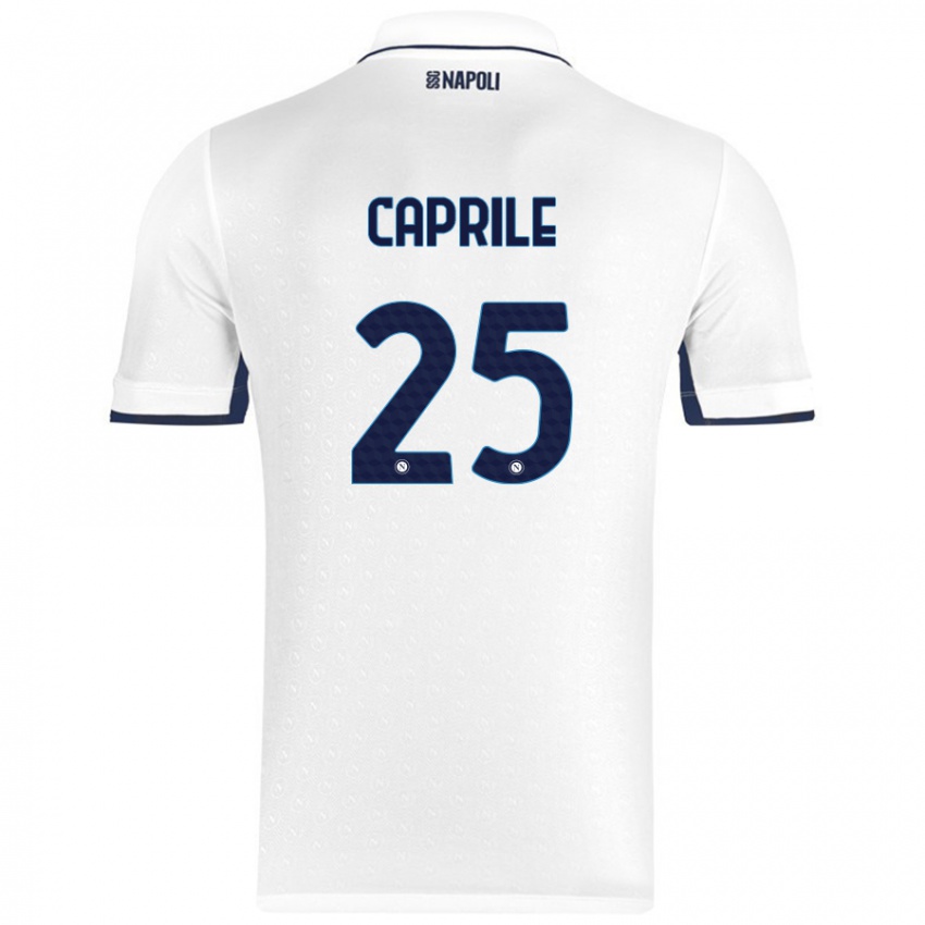 Criança Camisola Elia Caprile #25 Azul Real Branco Alternativa 2024/25 Camisa Brasil