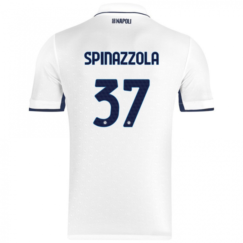 Criança Camisola Leonardo Spinazzola #37 Azul Real Branco Alternativa 2024/25 Camisa Brasil