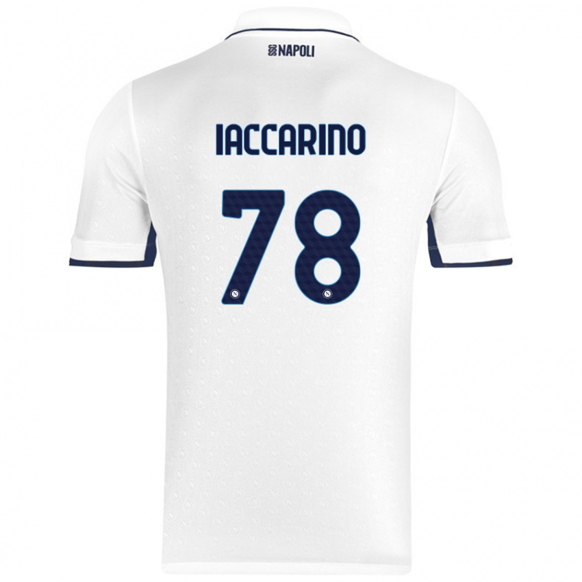 Criança Camisola Gennaro Iaccarino #78 Azul Real Branco Alternativa 2024/25 Camisa Brasil