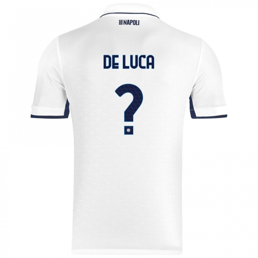 Criança Camisola Alfonso De Luca #0 Azul Real Branco Alternativa 2024/25 Camisa Brasil