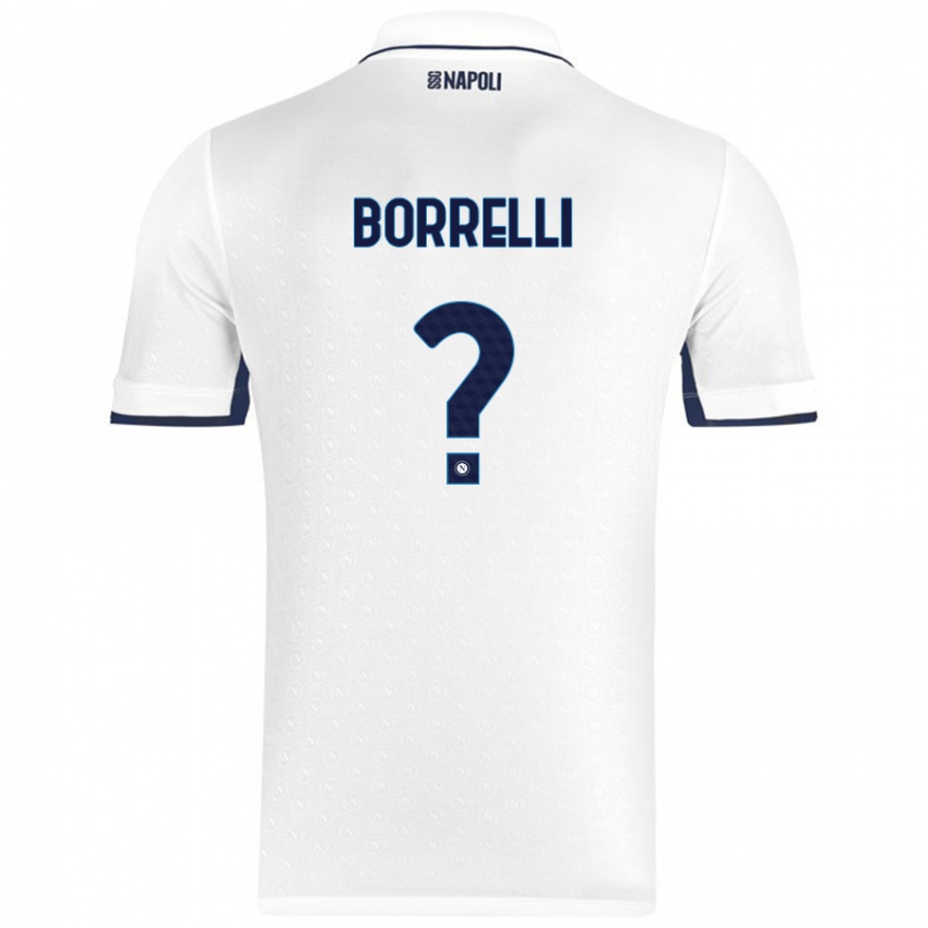 Criança Camisola Ciro Borrelli #0 Azul Real Branco Alternativa 2024/25 Camisa Brasil