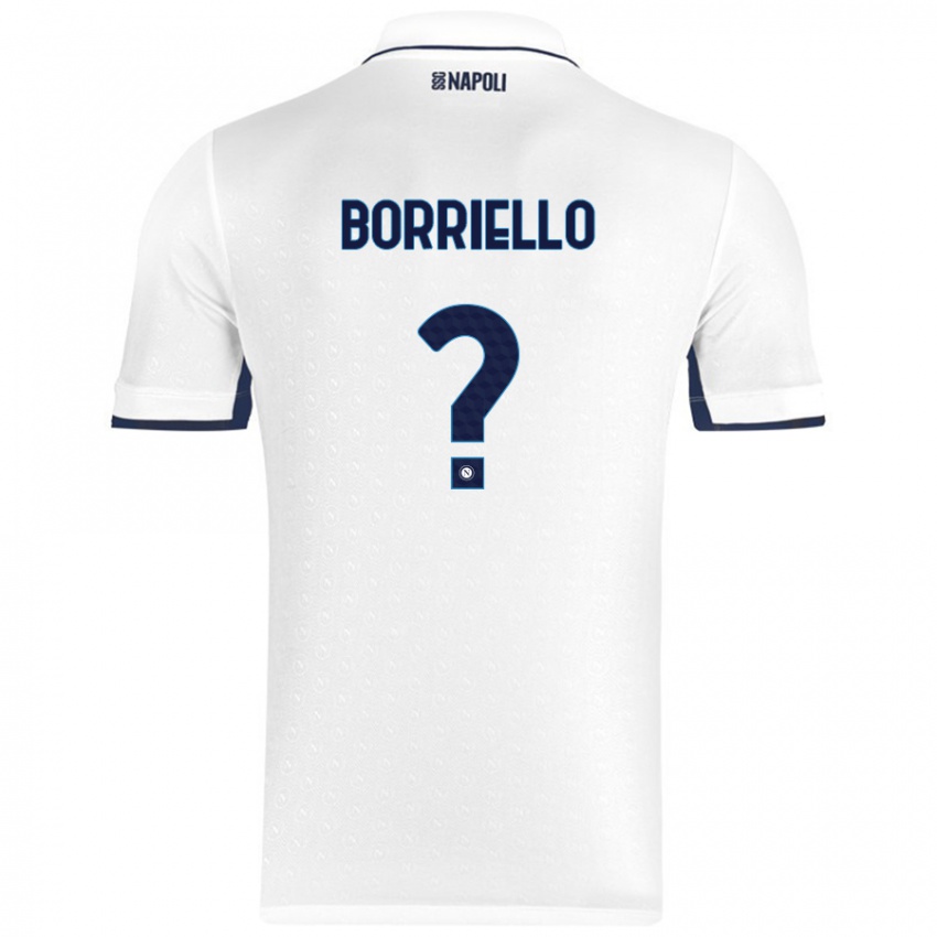 Criança Camisola Salvatore Borriello #0 Azul Real Branco Alternativa 2024/25 Camisa Brasil