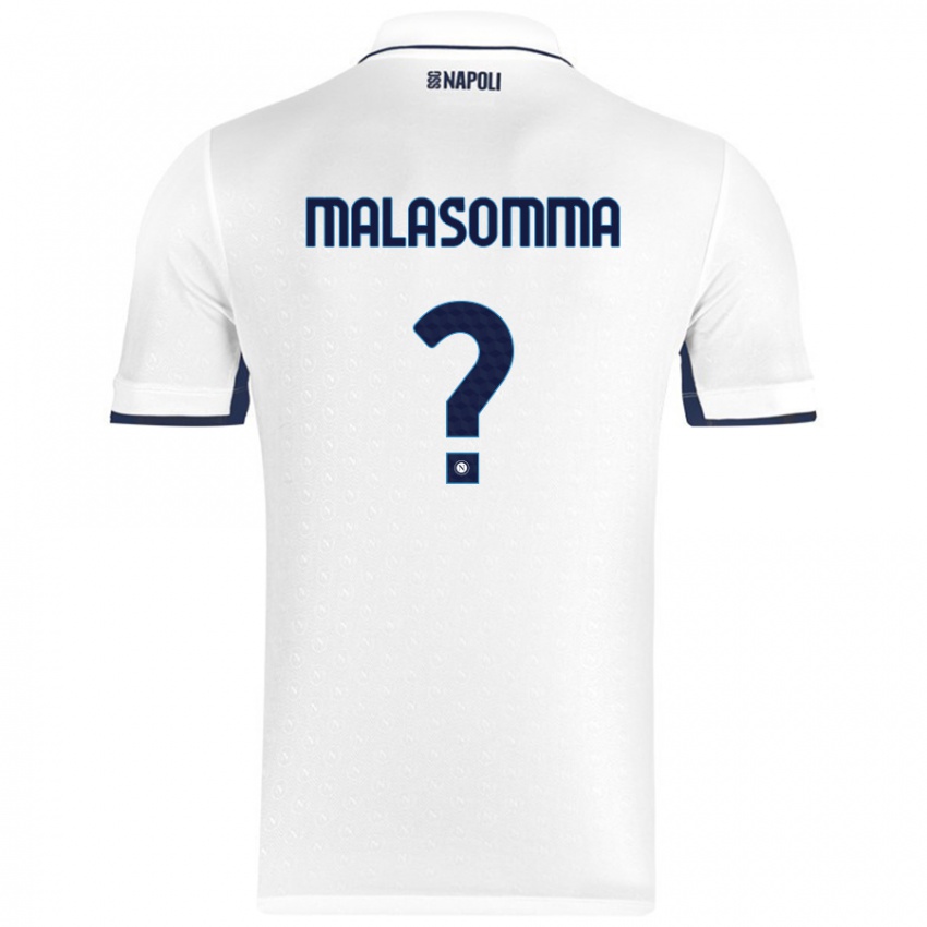 Criança Camisola Matteo Malasomma #0 Azul Real Branco Alternativa 2024/25 Camisa Brasil