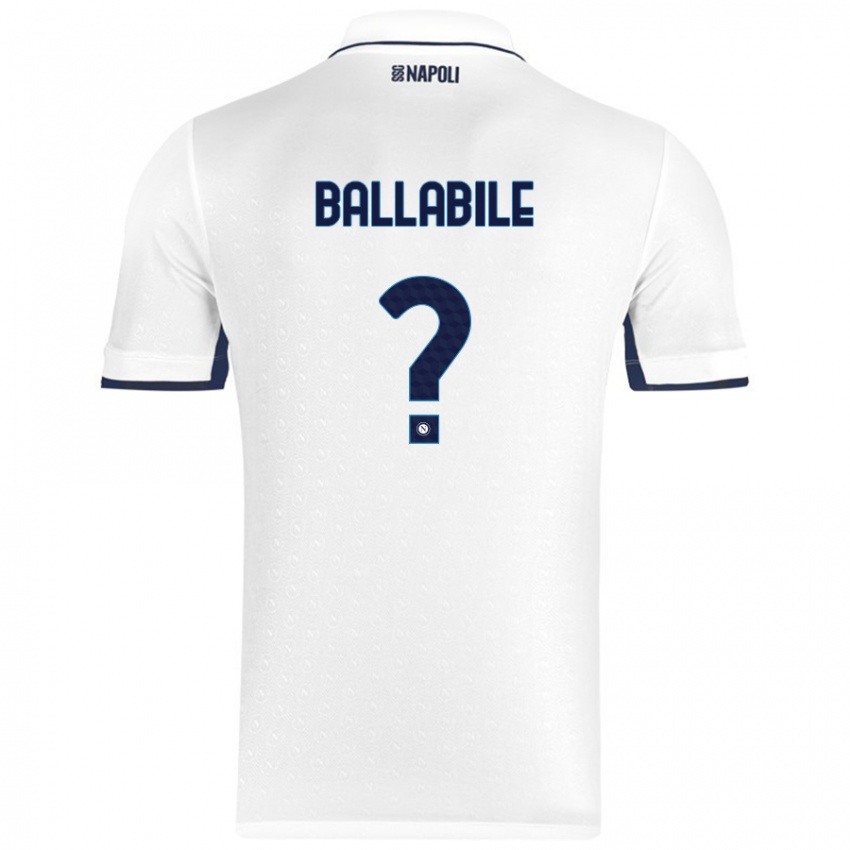 Criança Camisola Ernesto Ballabile #0 Azul Real Branco Alternativa 2024/25 Camisa Brasil