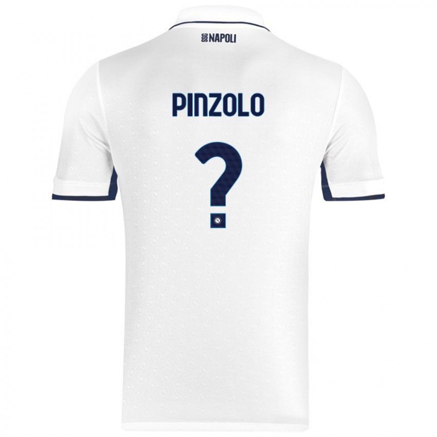 Criança Camisola Giandiego Pinzolo #0 Azul Real Branco Alternativa 2024/25 Camisa Brasil