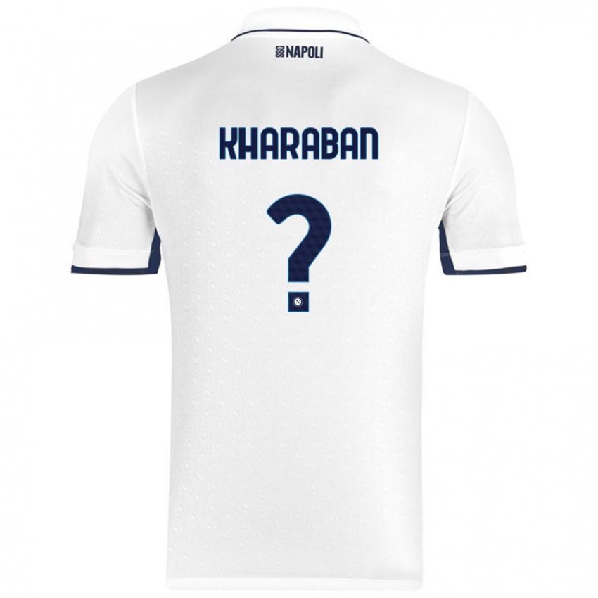 Criança Camisola Vitaliy Kharaban #0 Azul Real Branco Alternativa 2024/25 Camisa Brasil