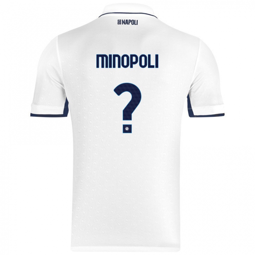 Criança Camisola Francesco Minopoli #0 Azul Real Branco Alternativa 2024/25 Camisa Brasil