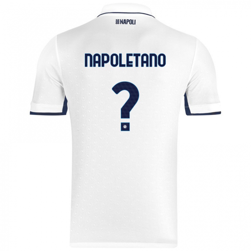 Criança Camisola Jordan Napoletano #0 Azul Real Branco Alternativa 2024/25 Camisa Brasil