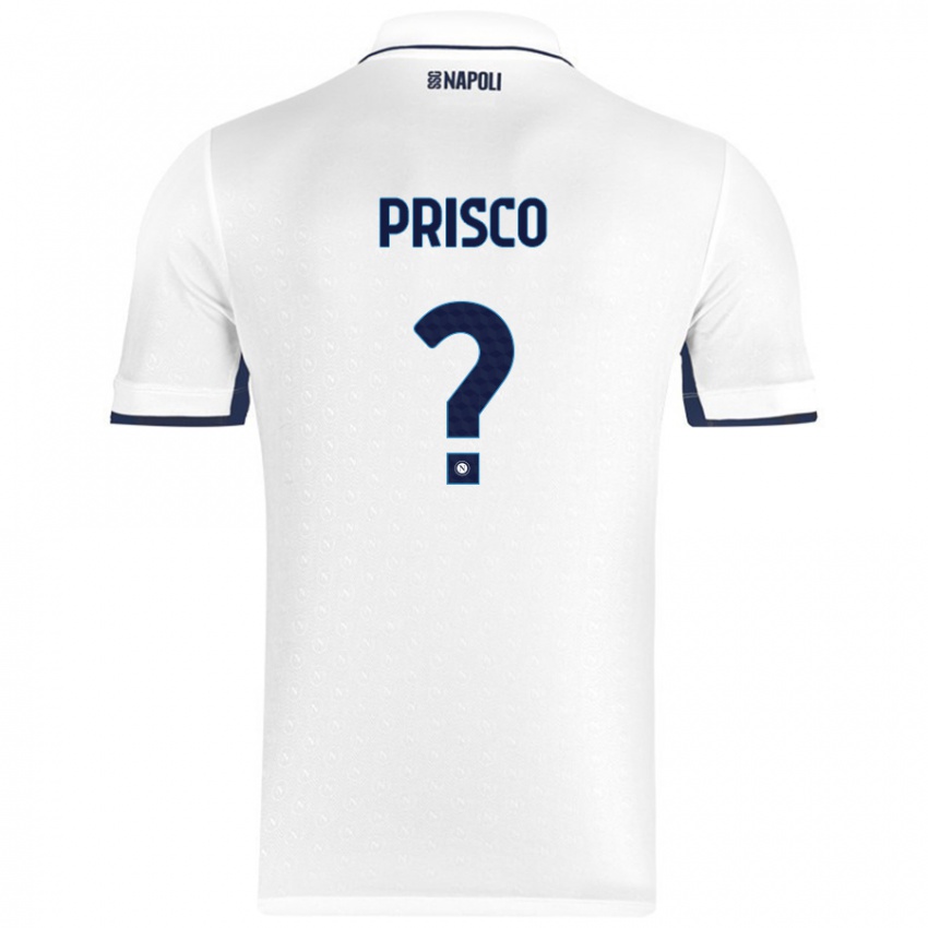 Criança Camisola Vincenzo Prisco #0 Azul Real Branco Alternativa 2024/25 Camisa Brasil