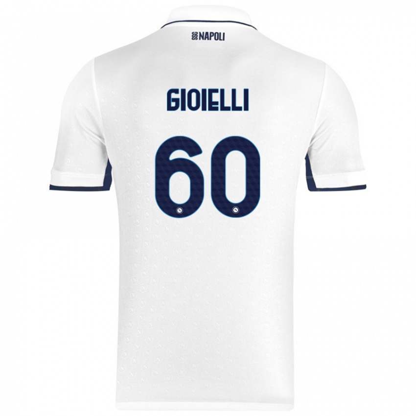 Criança Camisola Francesco Gioielli #60 Azul Real Branco Alternativa 2024/25 Camisa Brasil