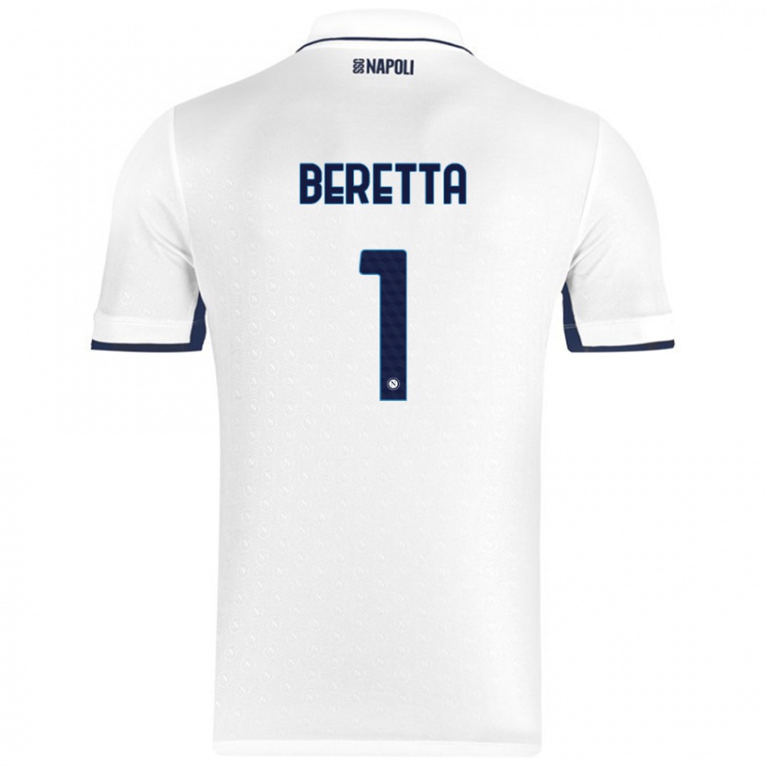 Criança Camisola Beatrice Beretta #1 Azul Real Branco Alternativa 2024/25 Camisa Brasil