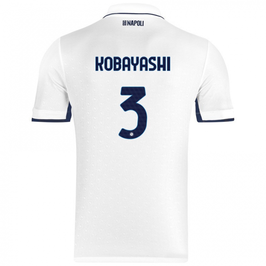 Criança Camisola Miharu Kobayashi #3 Azul Real Branco Alternativa 2024/25 Camisa Brasil