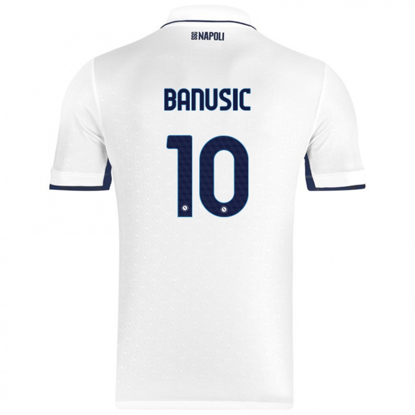 Criança Camisola Marija Banušić #10 Azul Real Branco Alternativa 2024/25 Camisa Brasil