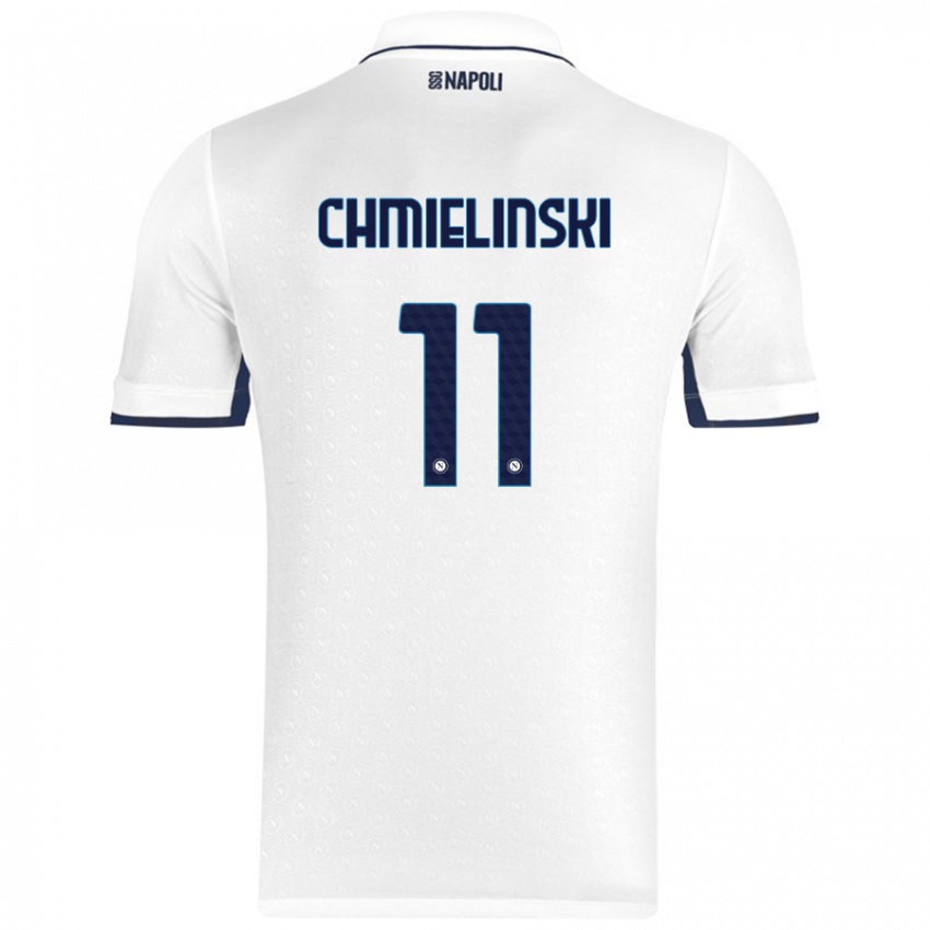 Criança Camisola Gina Chmielinski #11 Azul Real Branco Alternativa 2024/25 Camisa Brasil