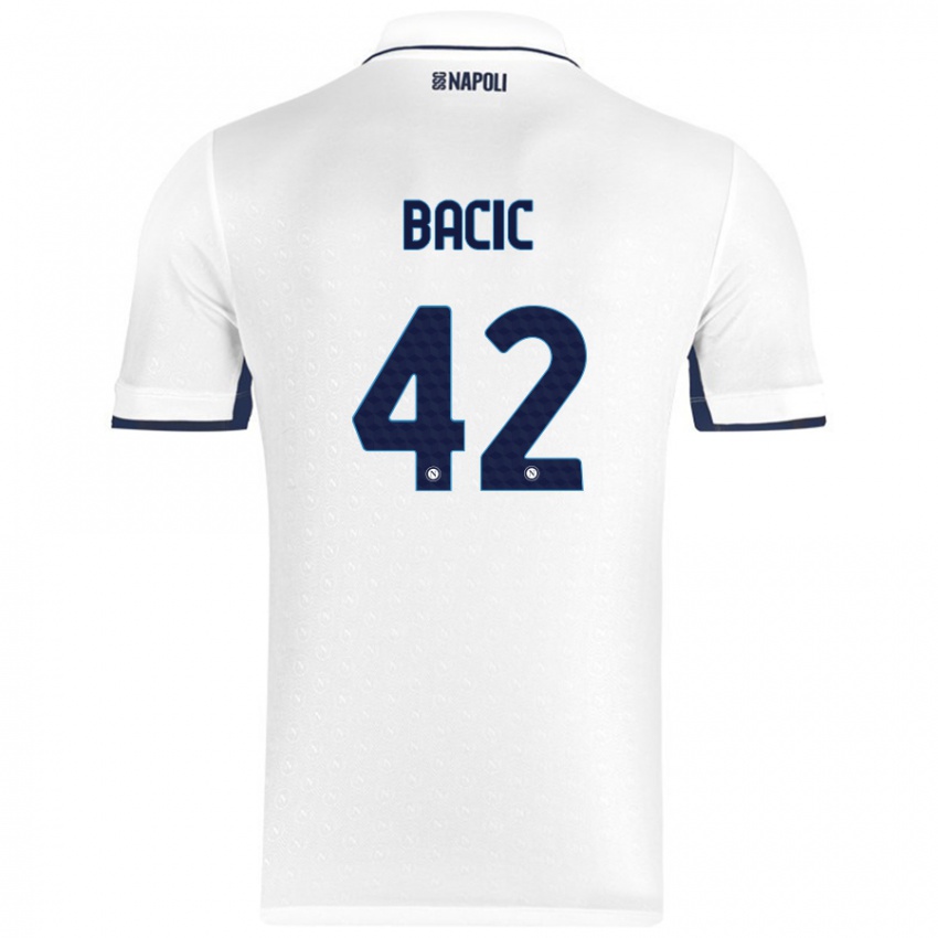 Criança Camisola Doris Bačić #42 Azul Real Branco Alternativa 2024/25 Camisa Brasil