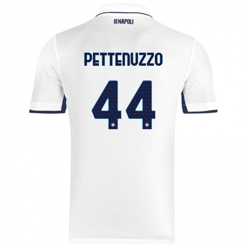 Criança Camisola Tecla Pettenuzzo #44 Azul Real Branco Alternativa 2024/25 Camisa Brasil