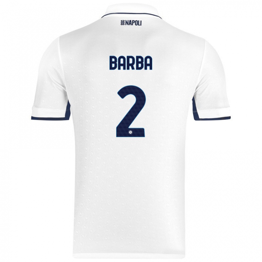 Criança Camisola Benedetto Barba #2 Azul Real Branco Alternativa 2024/25 Camisa Brasil