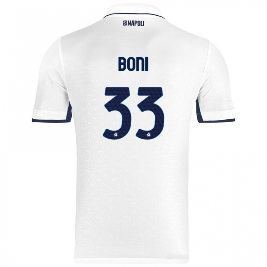 Criança Camisola Landry Boni #33 Azul Real Branco Alternativa 2024/25 Camisa Brasil