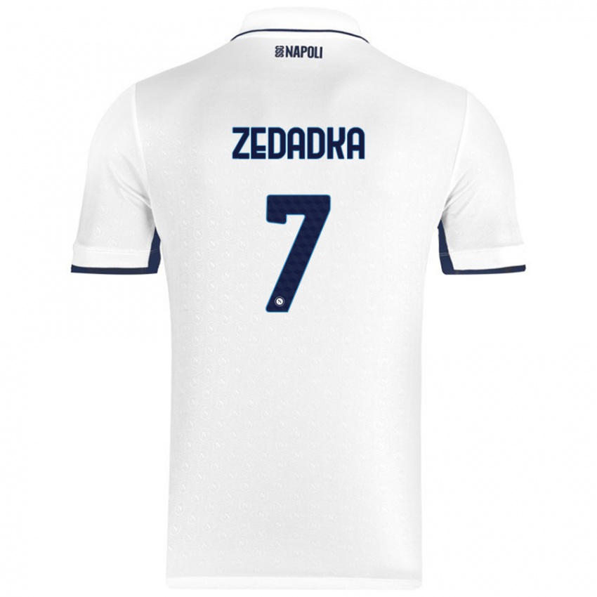 Criança Camisola Karim Zedadka #7 Azul Real Branco Alternativa 2024/25 Camisa Brasil