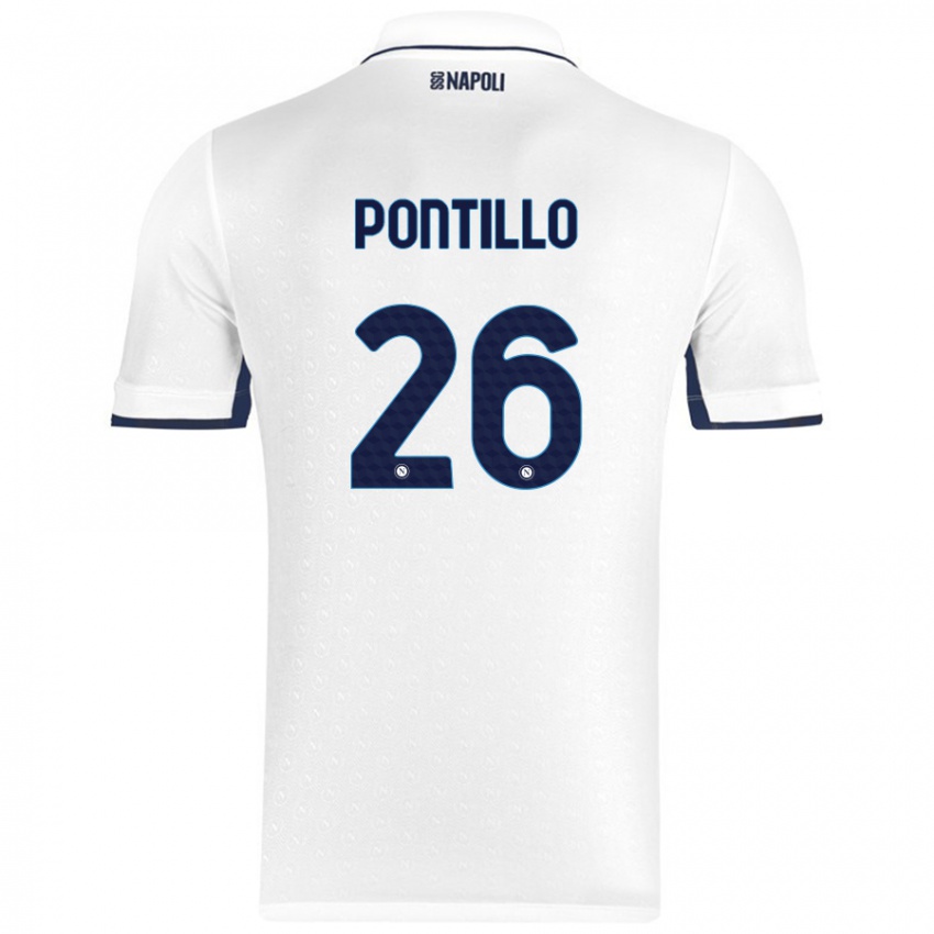 Criança Camisola Pasquale Pontillo #26 Azul Real Branco Alternativa 2024/25 Camisa Brasil