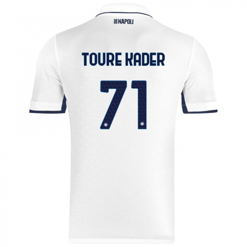 Criança Camisola Aziz Toure Kader #71 Azul Real Branco Alternativa 2024/25 Camisa Brasil