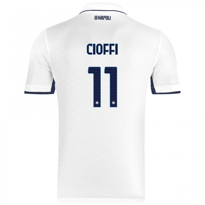 Criança Camisola Antonio Cioffi #11 Azul Real Branco Alternativa 2024/25 Camisa Brasil