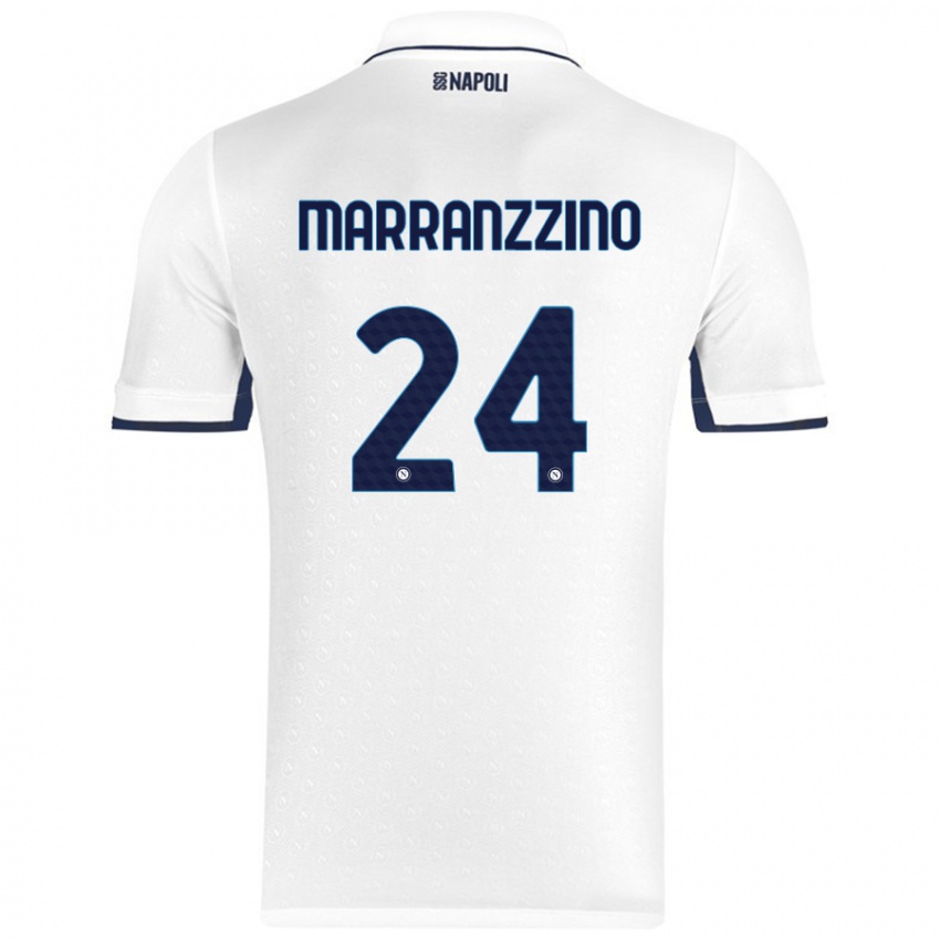 Criança Camisola Pasquale Marranzzino #24 Azul Real Branco Alternativa 2024/25 Camisa Brasil