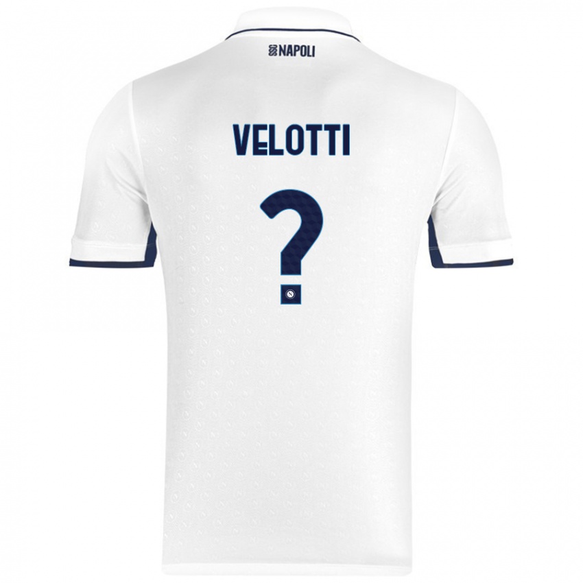 Criança Camisola Christian Velotti #0 Azul Real Branco Alternativa 2024/25 Camisa Brasil